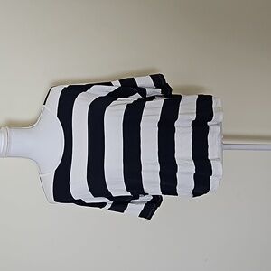 Old navy blue white striped dolman tee size M